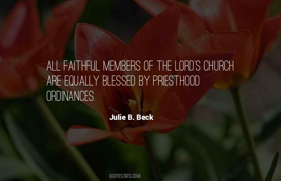 Julie B Beck Quotes #118973