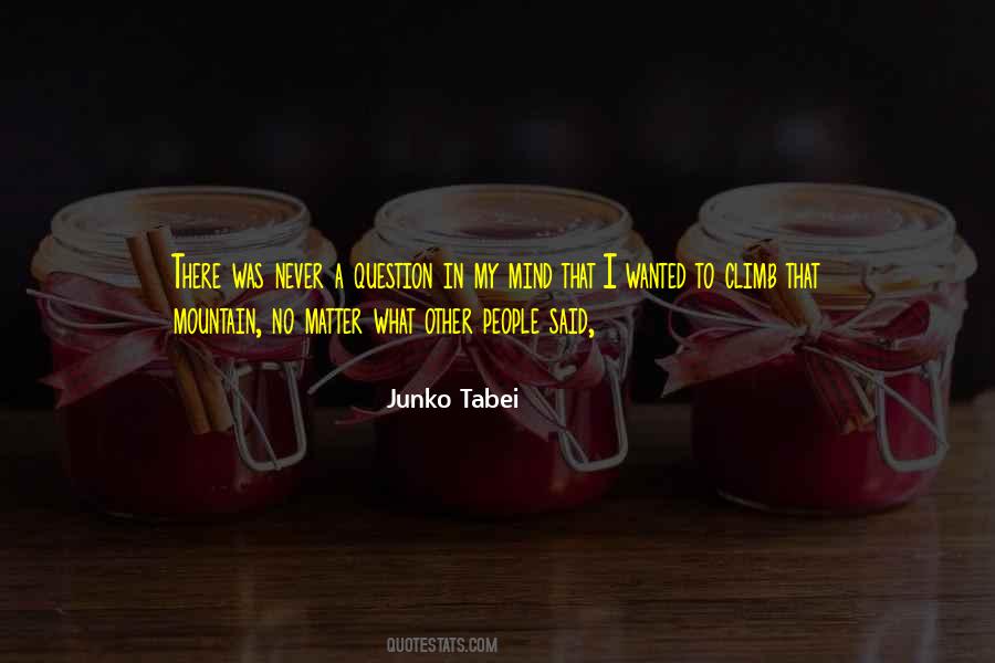 Junko Tabei Quotes #1252130