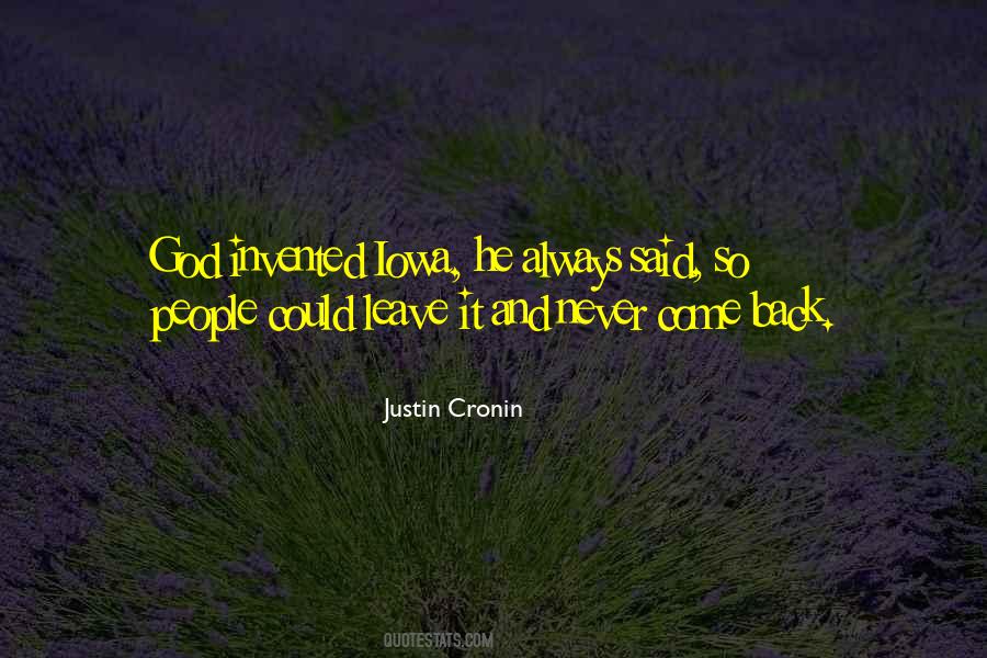 Justin Cronin Quotes #463963