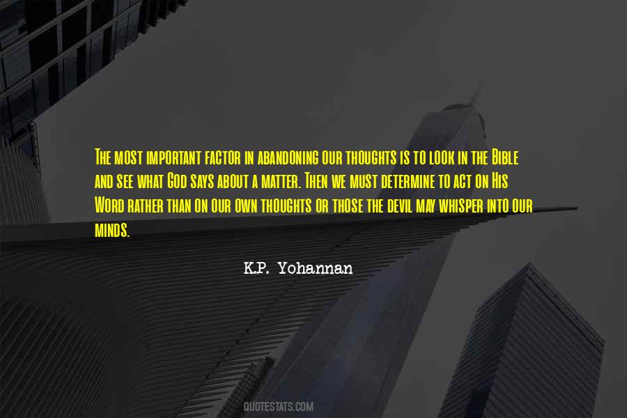 K.p. Yohannan Quotes #559608