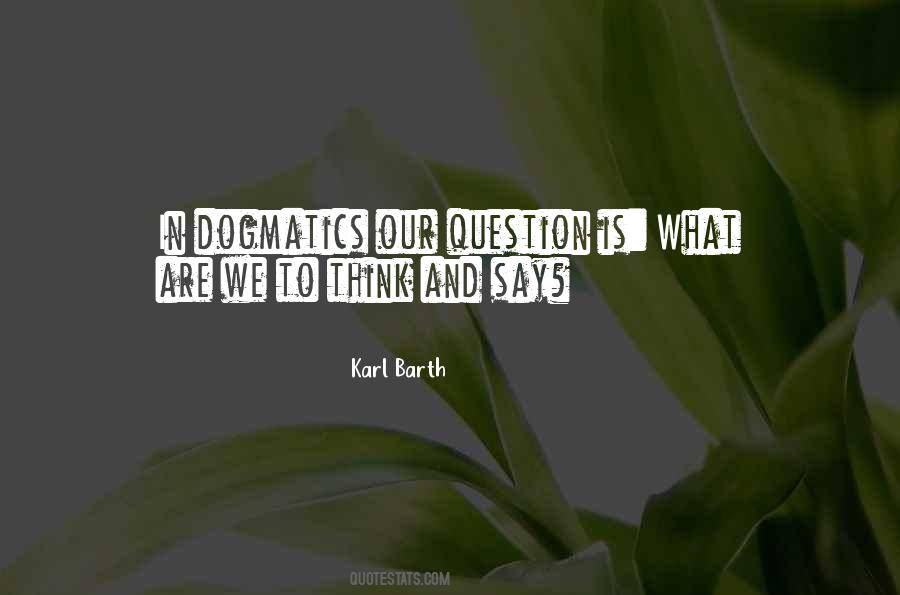 Karl Barth Quotes #695750