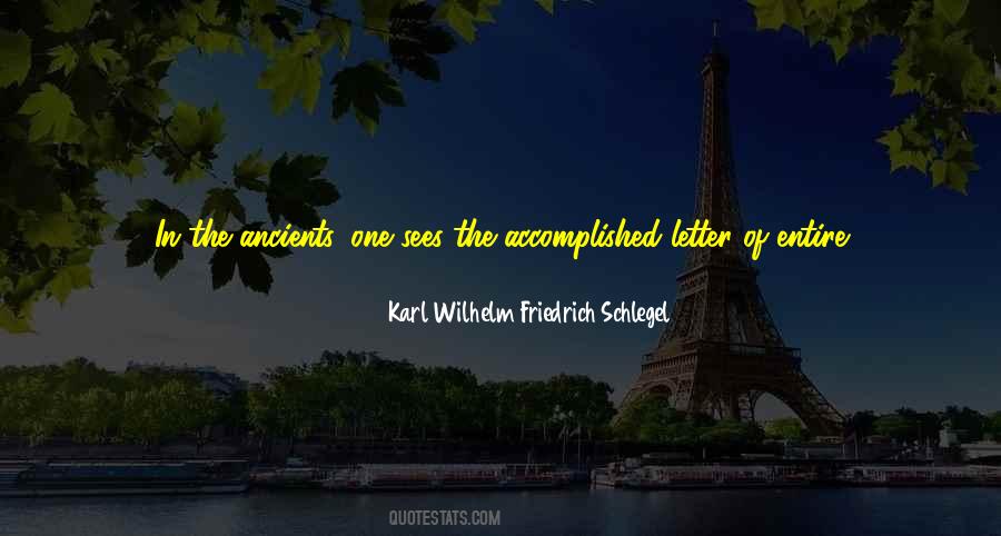 Karl Wilhelm Friedrich Schlegel Quotes #697215