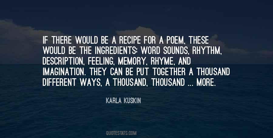 Karla Kuskin Quotes #278944