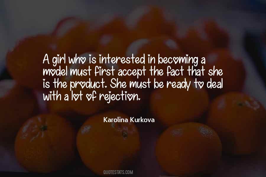 Karolina Kurkova Quotes #845071