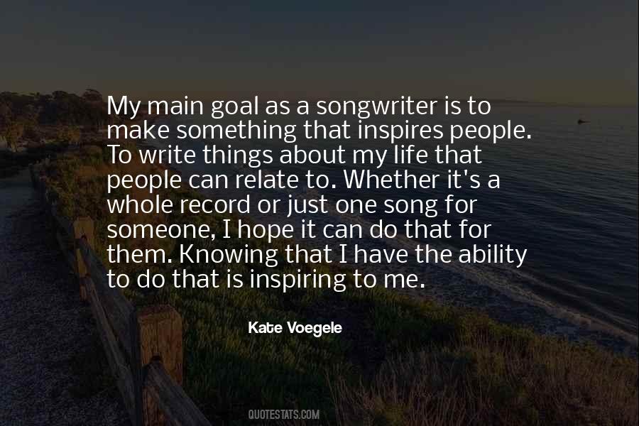 Kate Voegele Quotes #574303