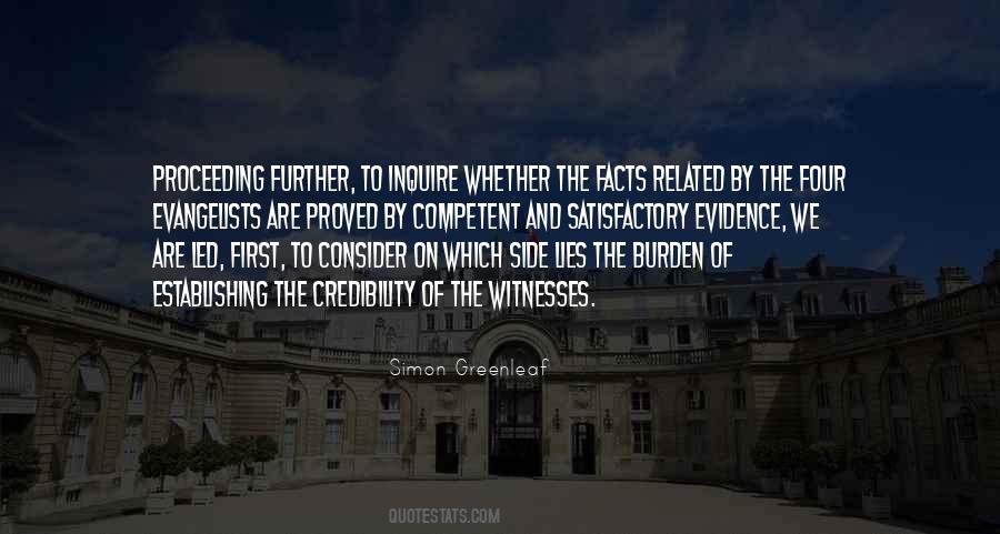 Quotes About Facts And Evidence #47050