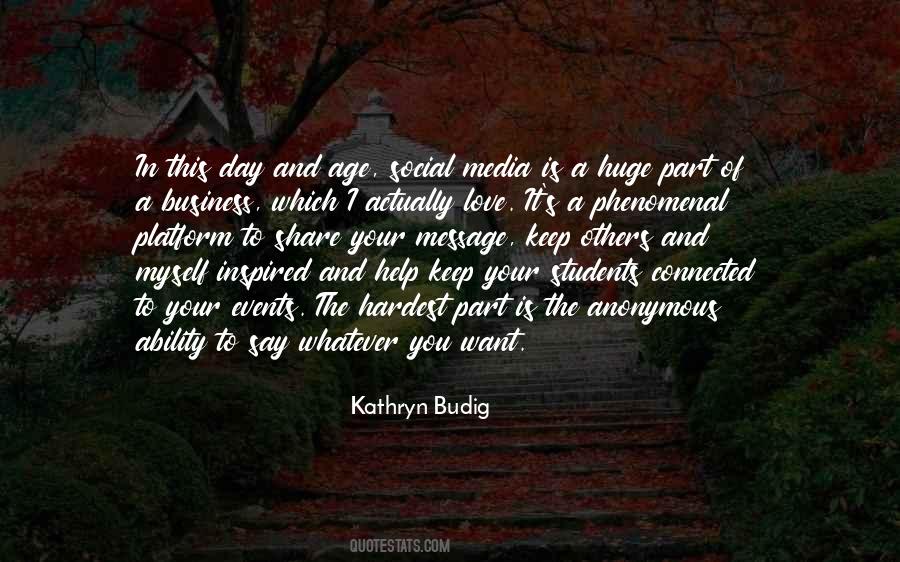 Kathryn Budig Quotes #1466627