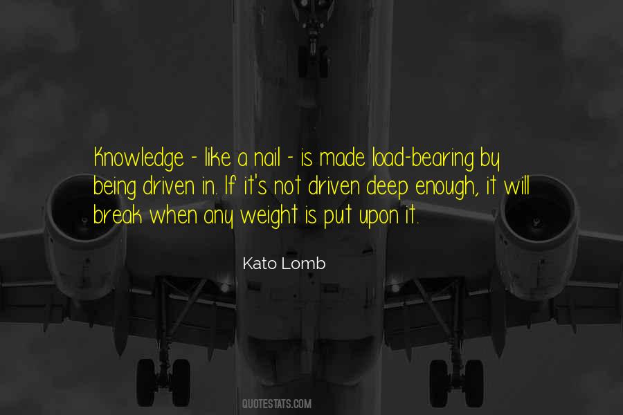 Kato Lomb Quotes #1377081