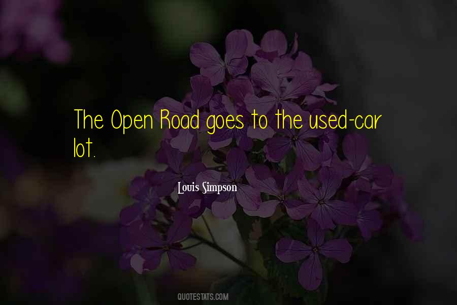 Quotes About Open Road #2570