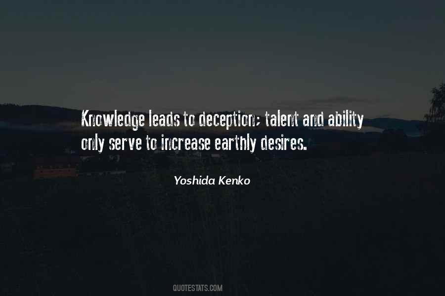 Kenko Yoshida Quotes #1790214