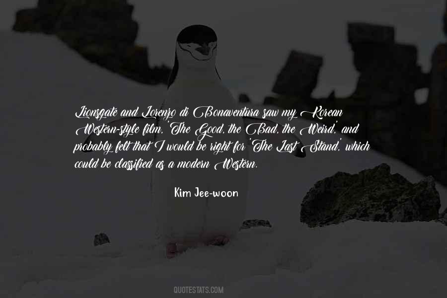 Kim Jee Woon Quotes #472637