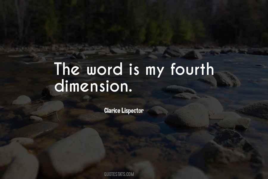 Quotes About Fourth Dimension #75181