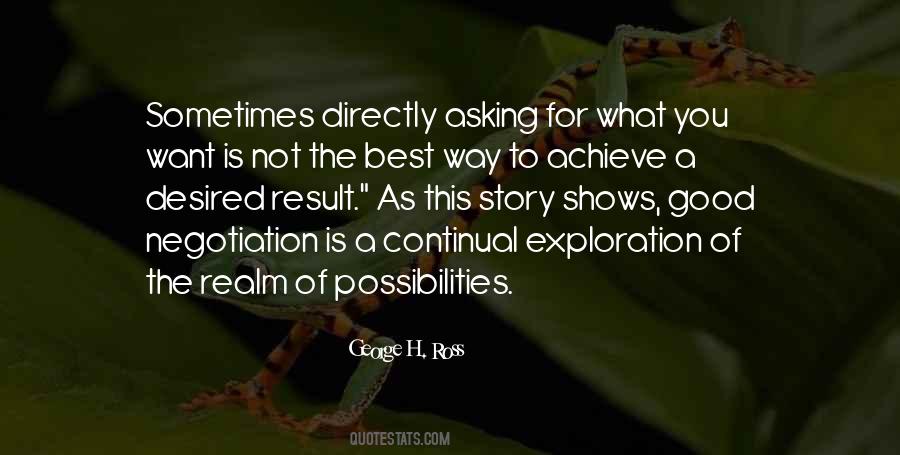 Quotes About Asking What You Want #1732383