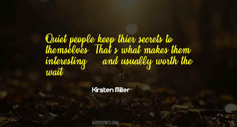 Kirsten Miller Quotes #845578