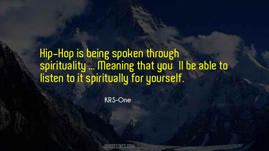 Krs One Quotes #1857570