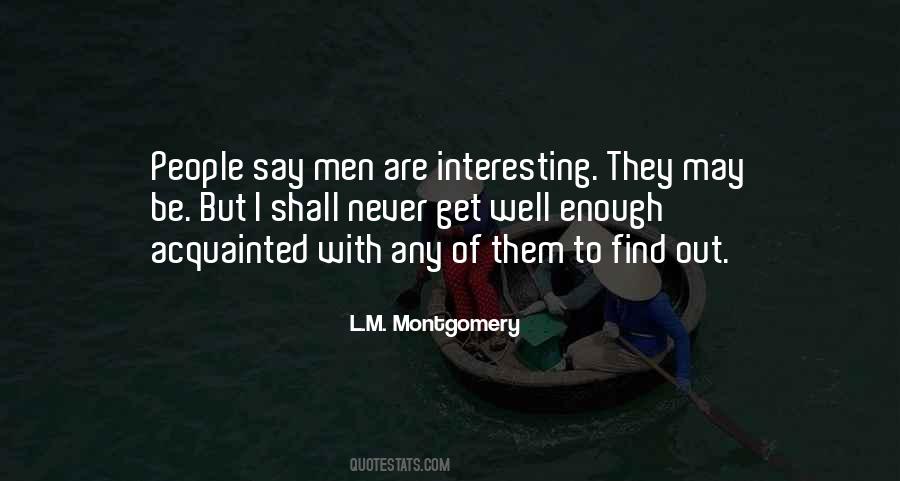 L M Montgomery Quotes #92420