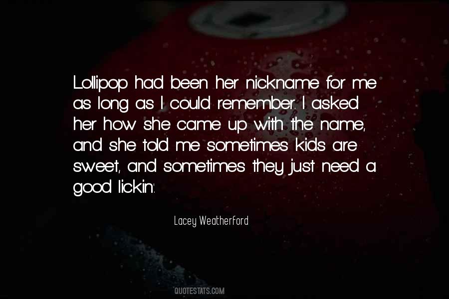 Lacey Weatherford Quotes #584989