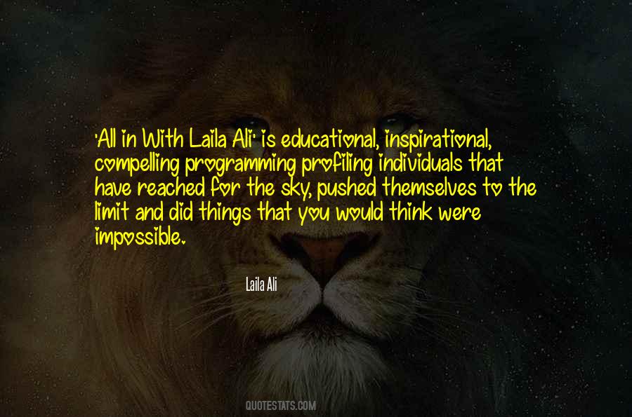 Laila Ali Quotes #1176318