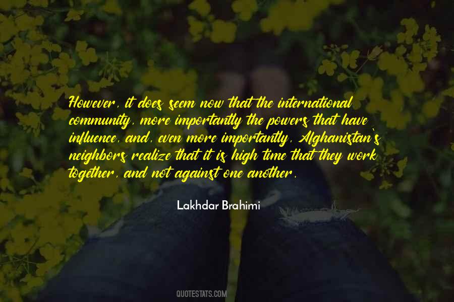 Lakhdar Brahimi Quotes #1469648