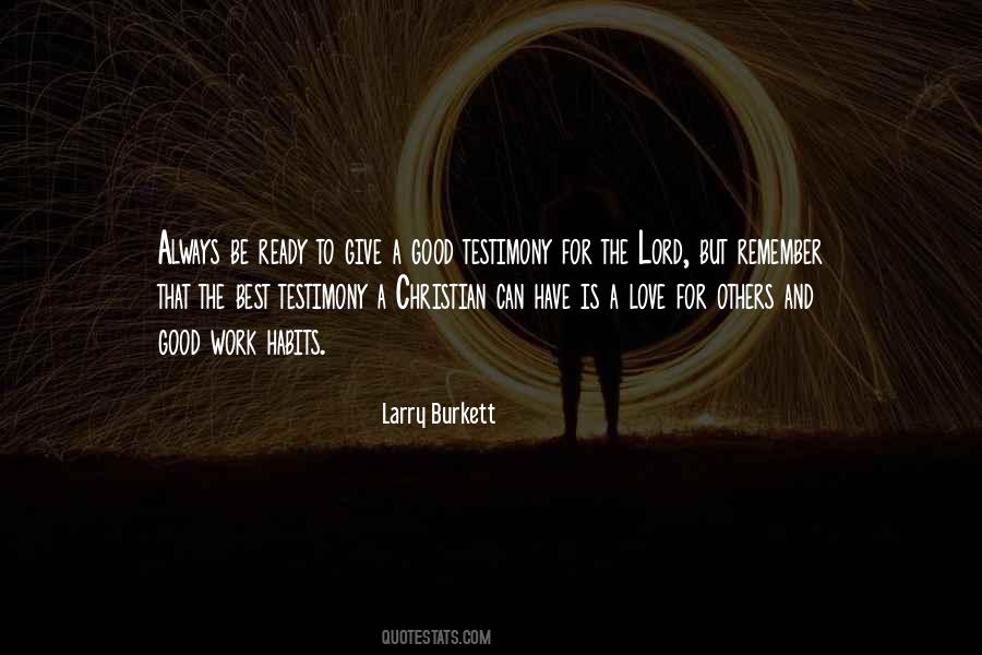 Larry Burkett Quotes #1615577