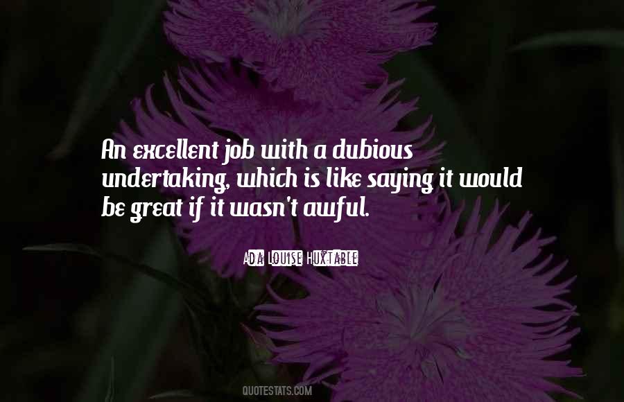 Quotes About Dubious #168105