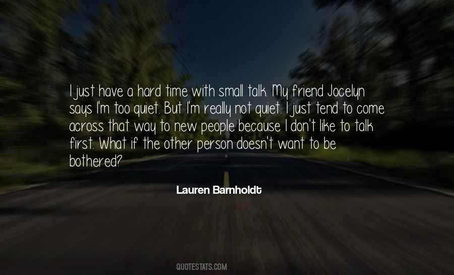 Lauren Barnholdt Quotes #1429689