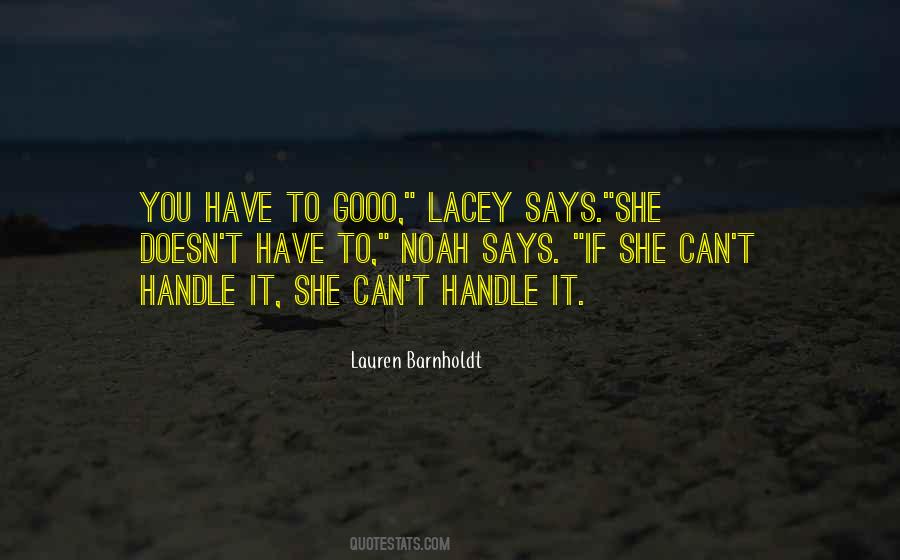 Lauren Barnholdt Quotes #1616748