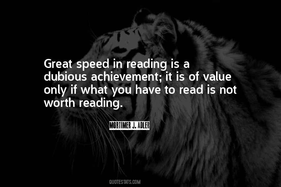 Quotes About Speed Reading #755350