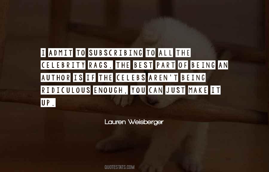 Lauren Weisberger Quotes #1096283
