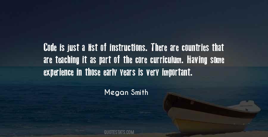 Quotes About Core Curriculum #1539433