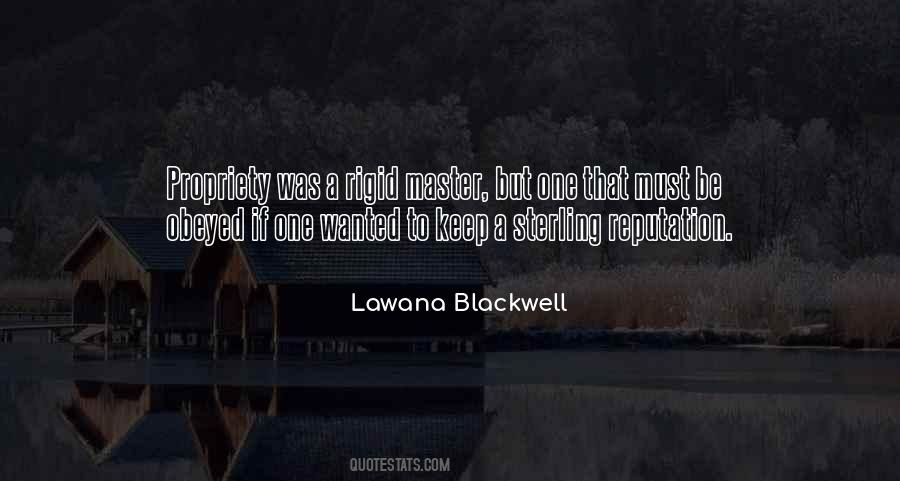 Lawana Blackwell Quotes #1737266