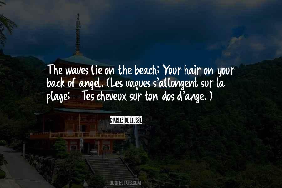 Quotes About The Beach Waves #1370536