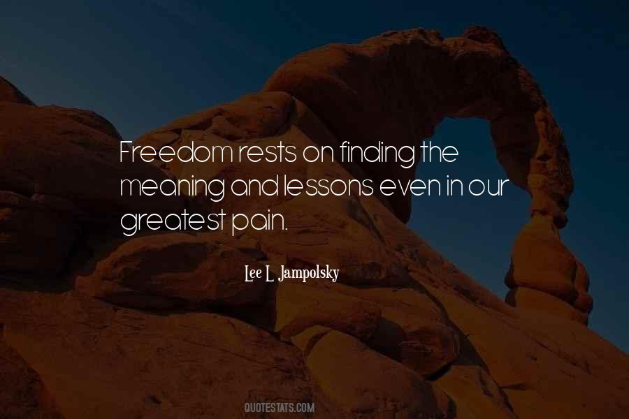 Lee Jampolsky Quotes #1267503