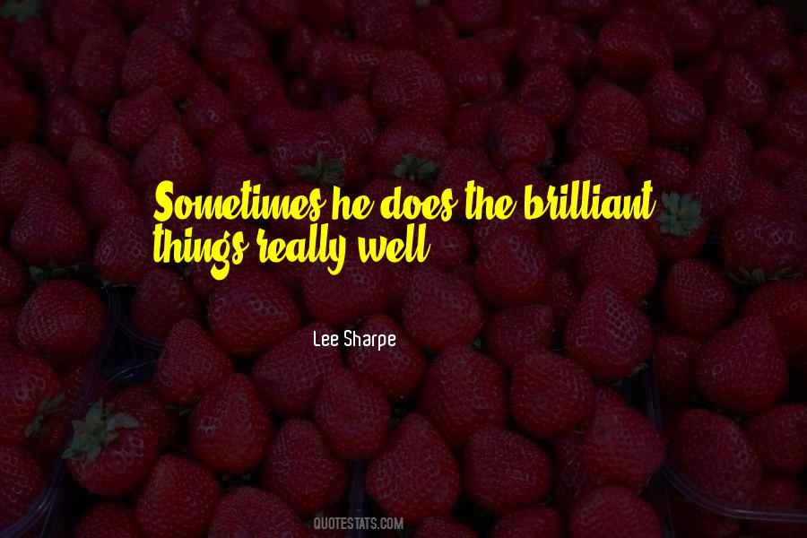 Lee Sharpe Quotes #1007341