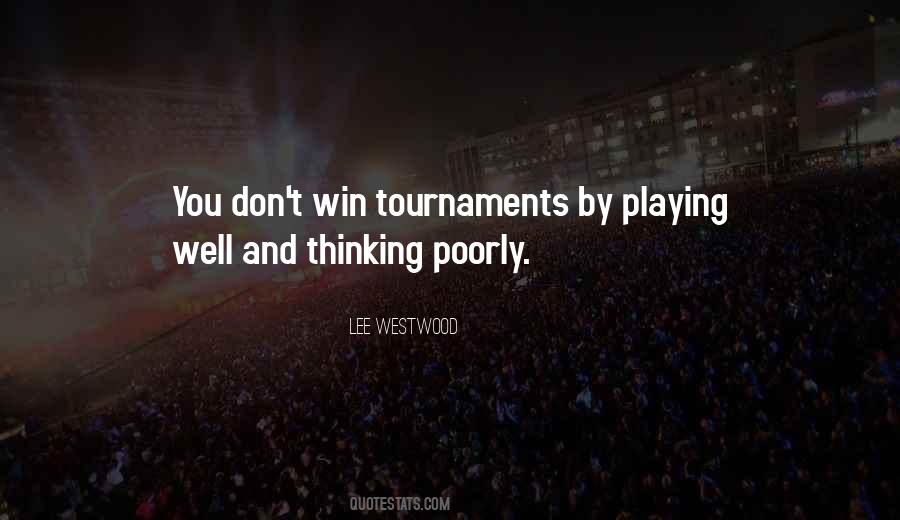 Lee Westwood Quotes #632669