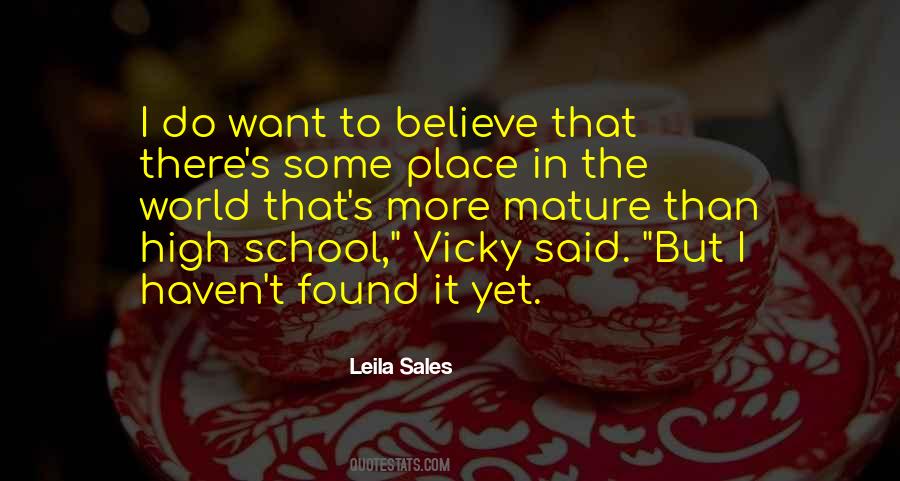 Leila Sales Quotes #1408519