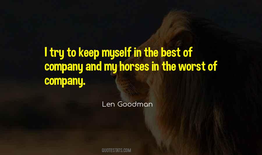 Len Goodman Quotes #596630
