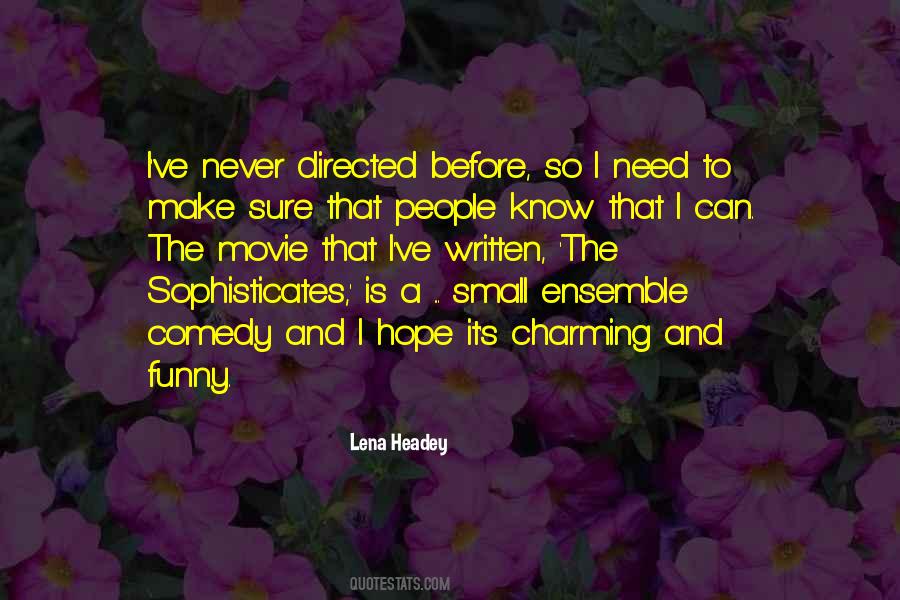 Lena Headey Quotes #98237