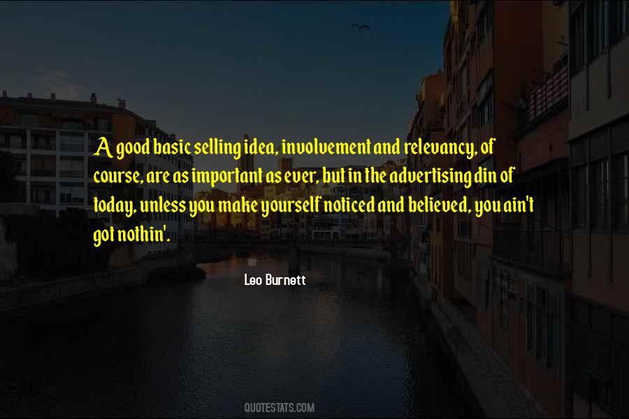 Leo Burnett Quotes #1732541