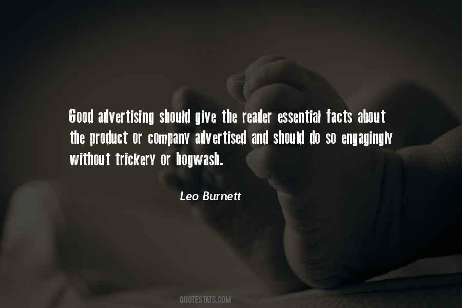 Leo Burnett Quotes #363430