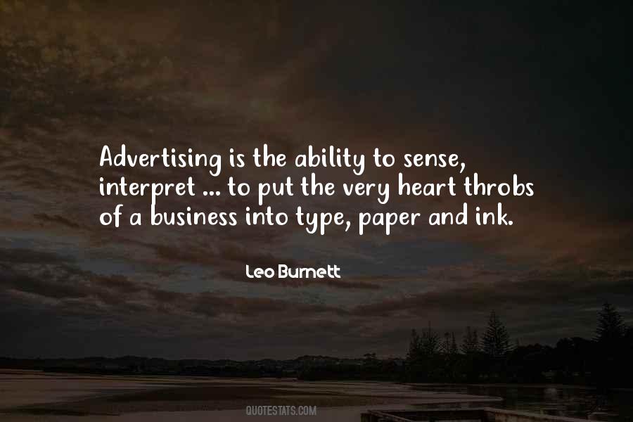 Leo Burnett Quotes #843402