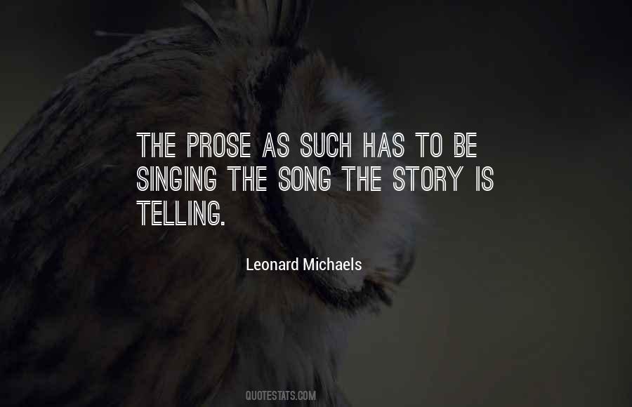 Leonard Michaels Quotes #847702