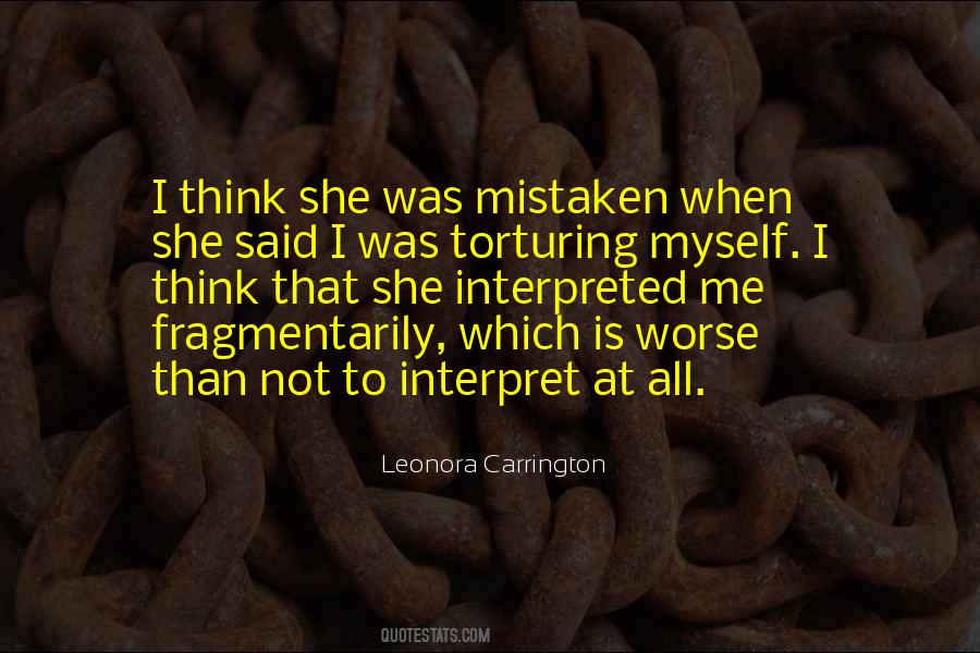 Leonora Carrington Quotes #1645605