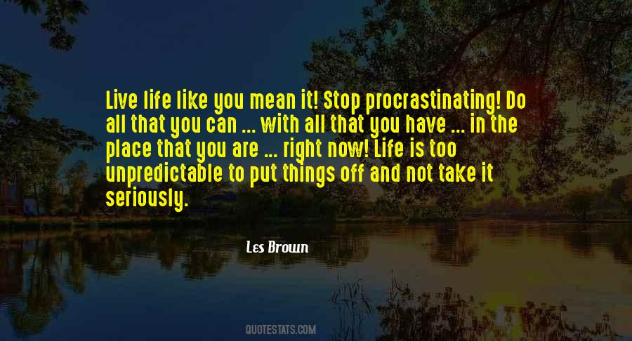 Les Brown Quotes #590399