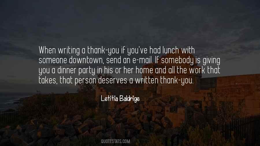 Letitia Baldrige Quotes #1296446