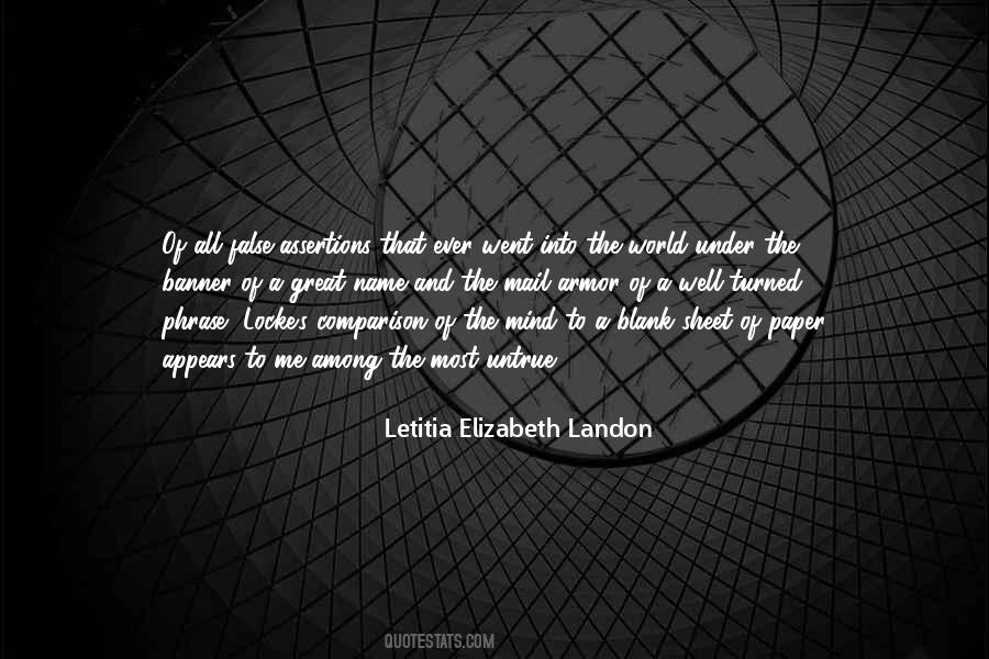 Letitia Elizabeth Landon Quotes #572889