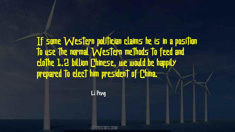 Li Peng Quotes #1877139