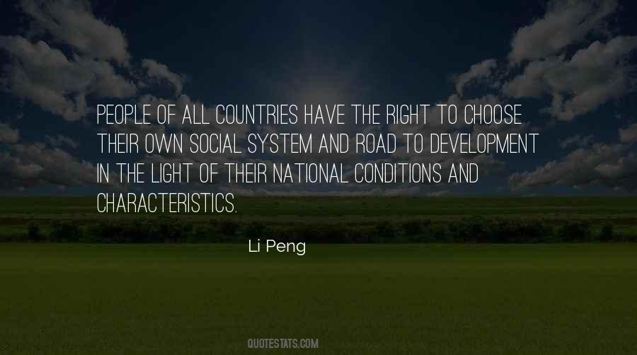 Li Peng Quotes #56944