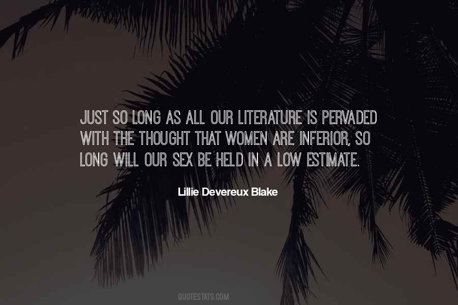 Lillie Devereux Blake Quotes #318009