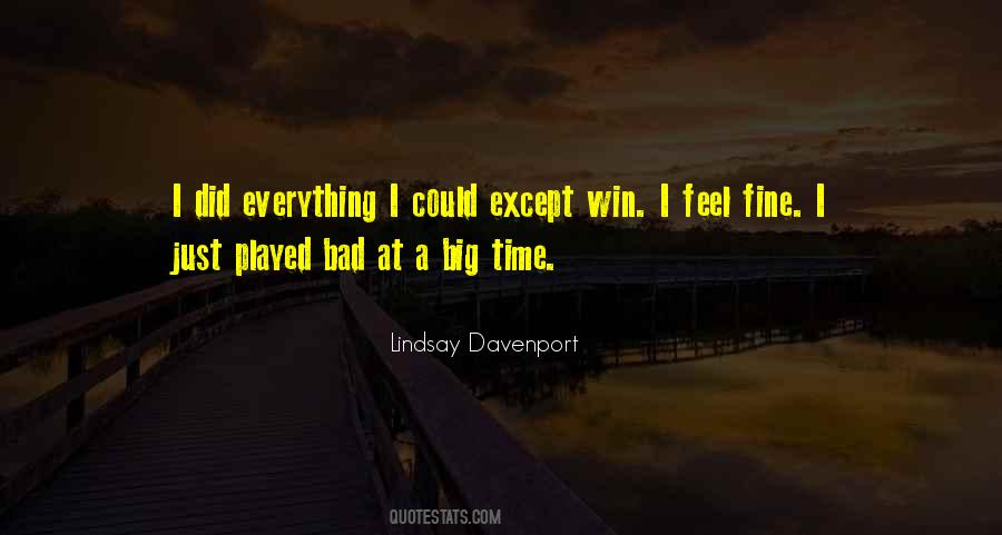 Lindsay Davenport Quotes #270745